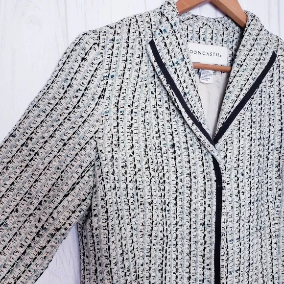 NWT Doncaster Tweed Silk Blend Blazer sz 10 - Picture 9 of 12